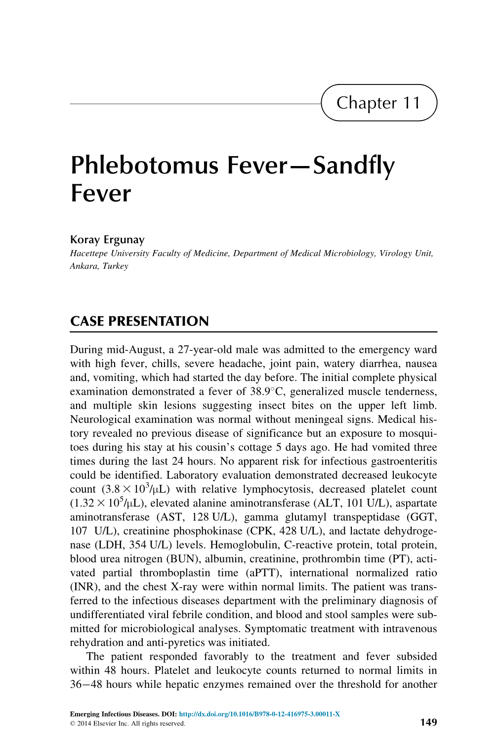 Chapter 11. Phlebotomus Fever—Sandfly Fever
