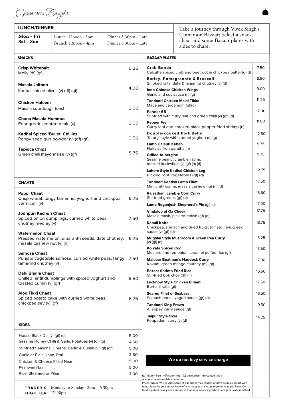 LUNCH/DINNER Take a Journey Through Vivek Singh's