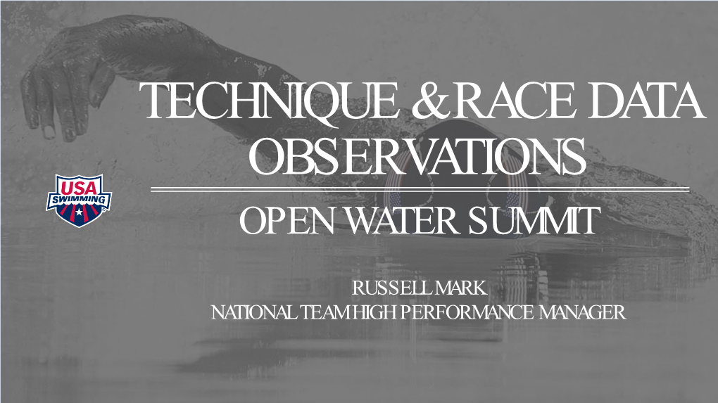 Open Water Summit