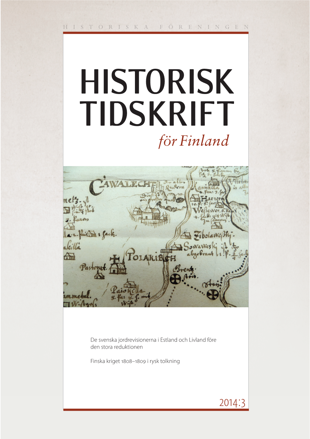 Historisk Tidskrift För Finland 2014:3 2014:3