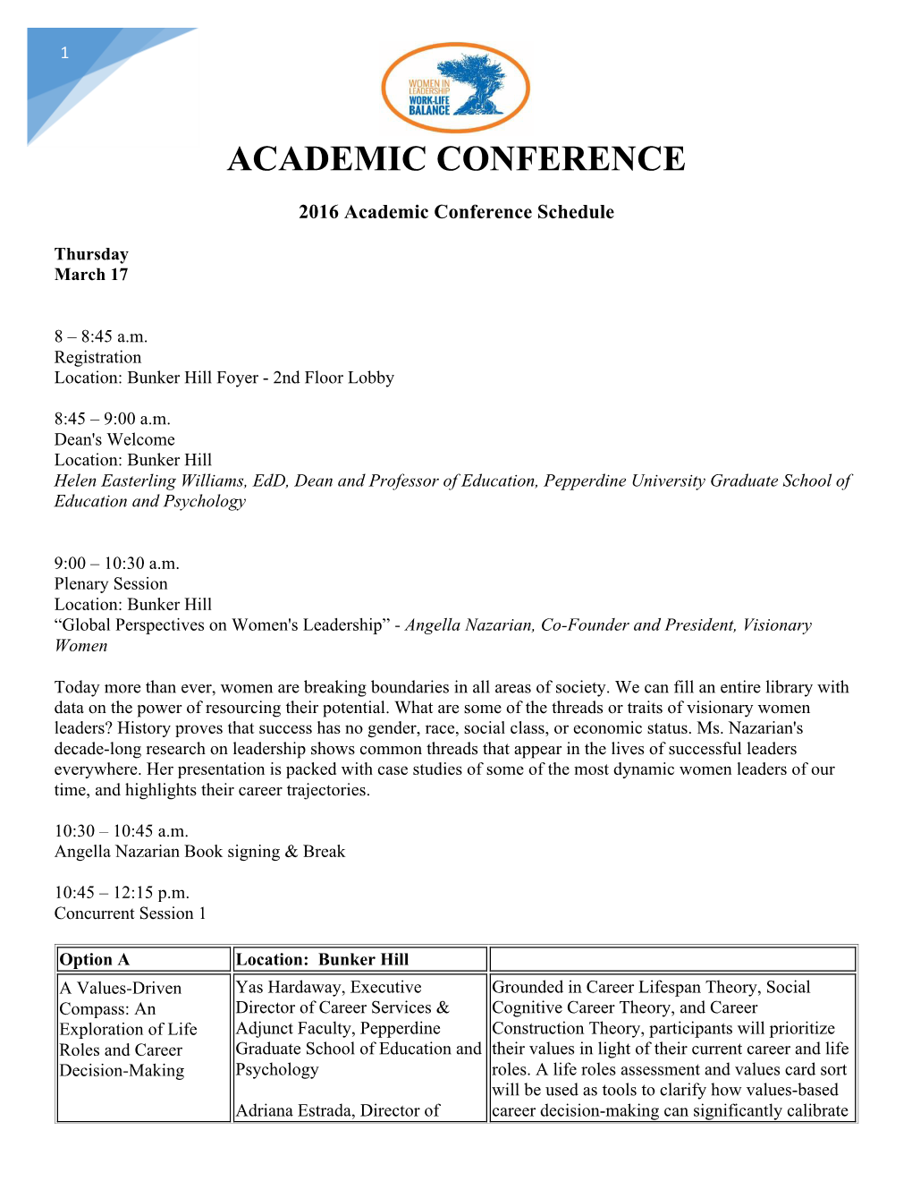 Academic Conference