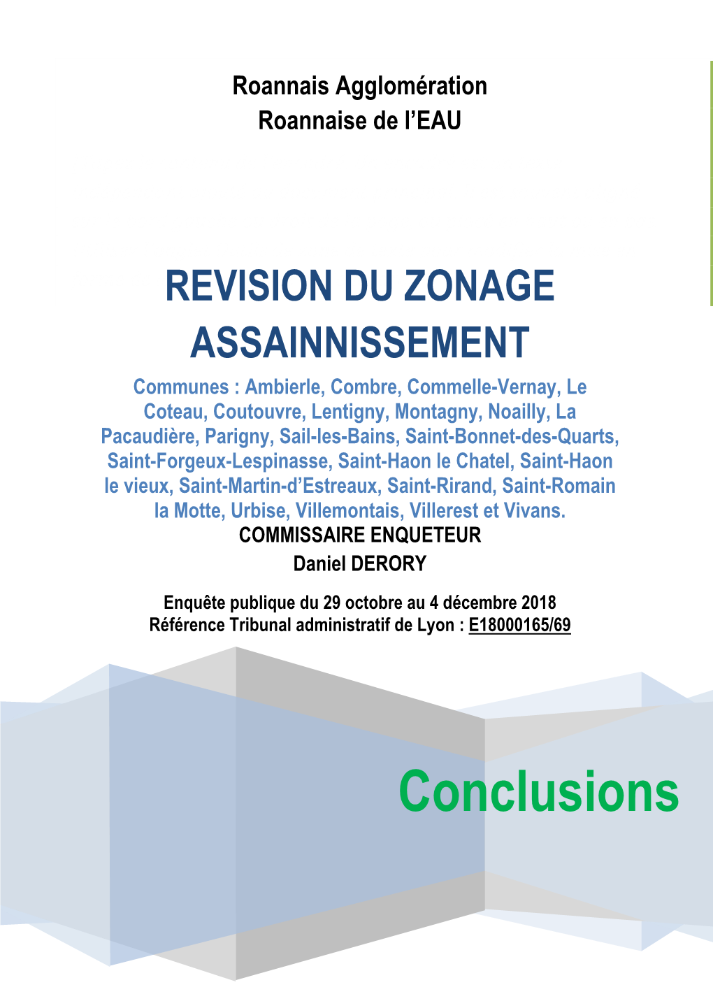 Revision Du Zonage Assainnissement