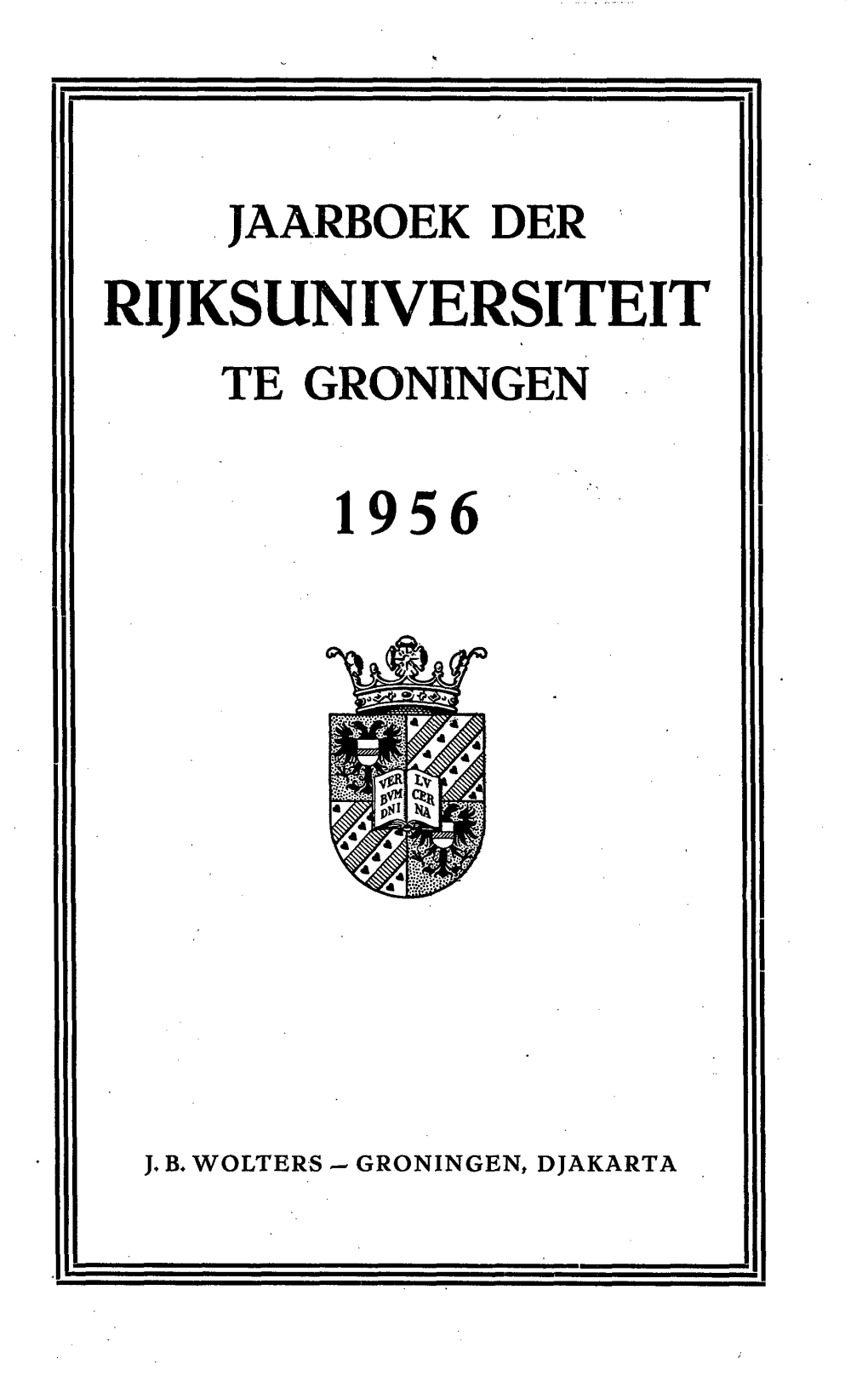 Rijksuniversiteit 1956