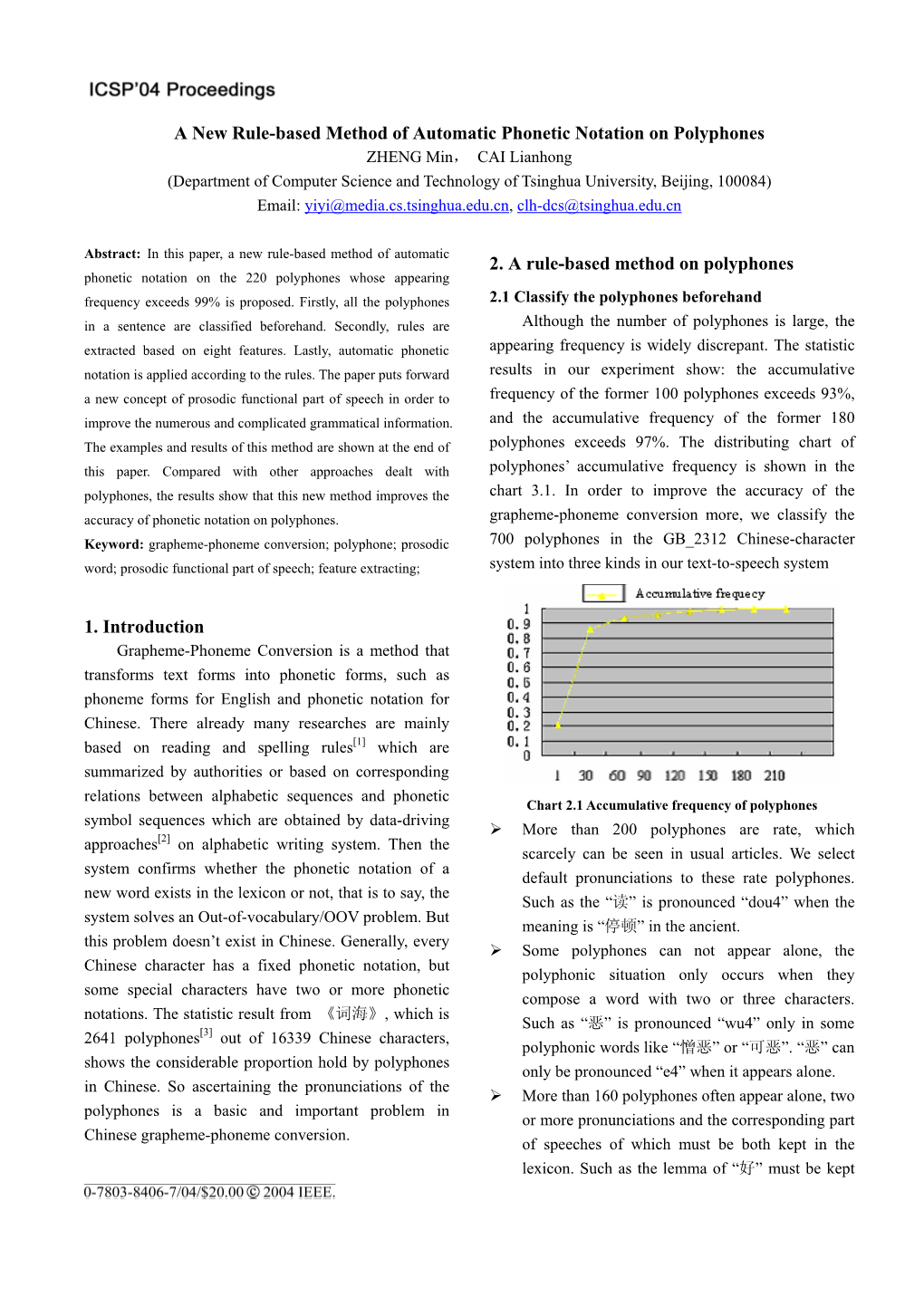 A New Rule-Based Method of Automatic Phonetic Notation On