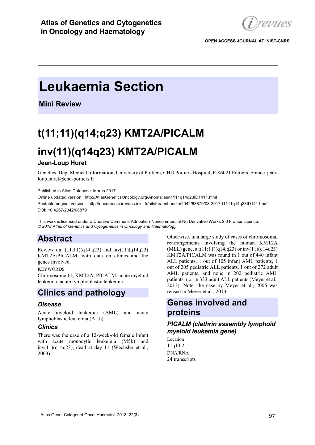 Leukaemia Section