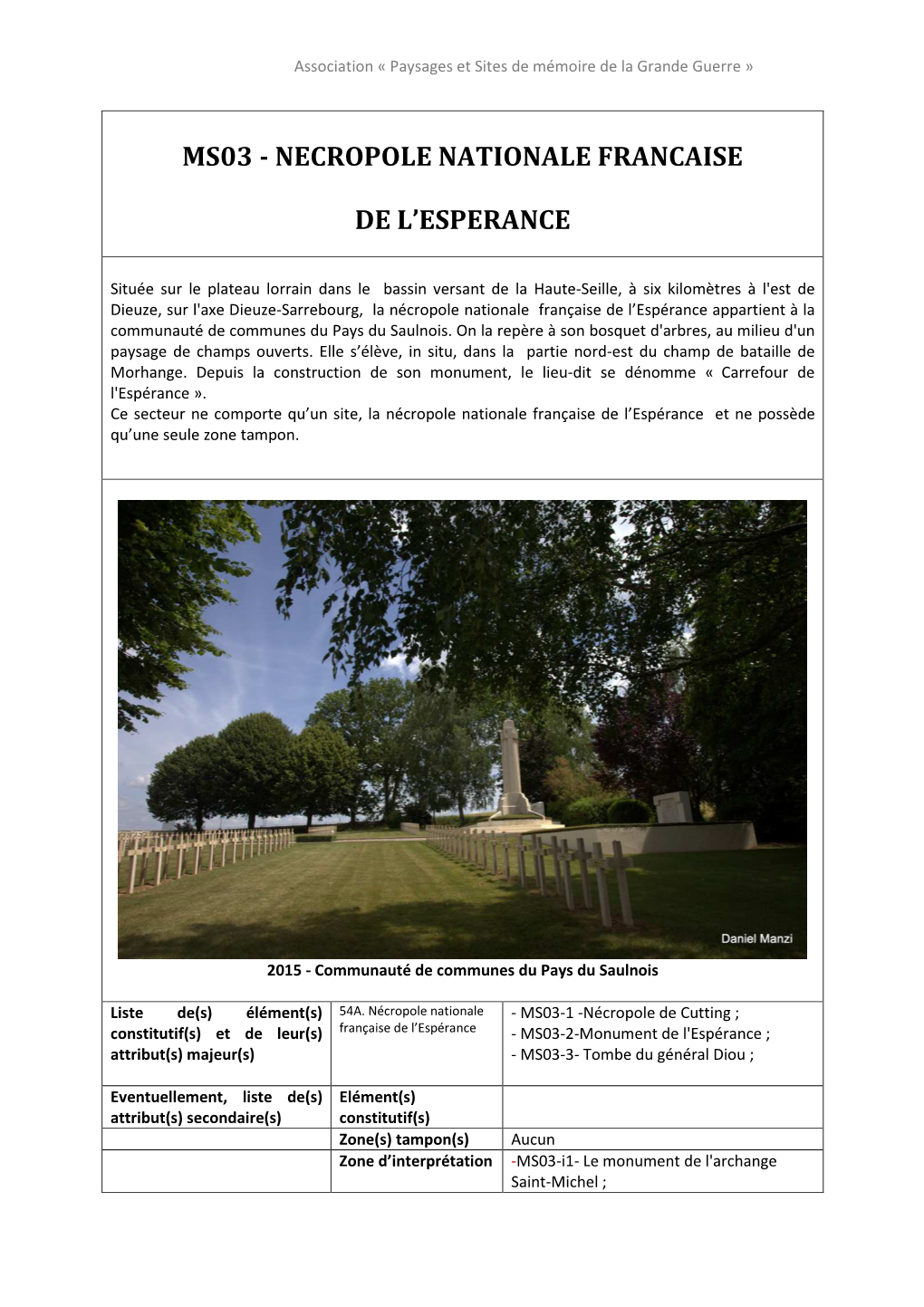 Ms03 - Necropole Nationale Francaise