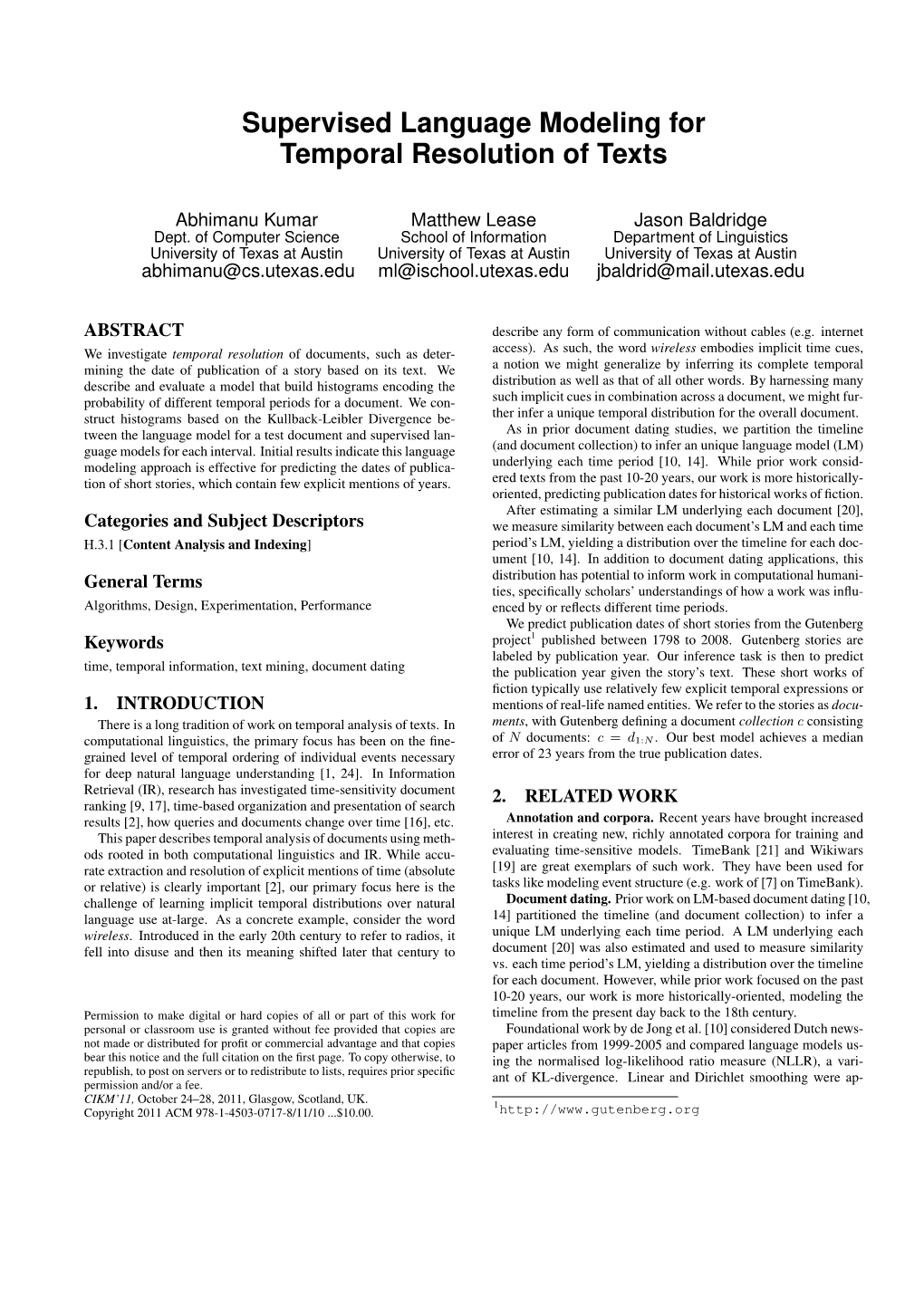 Supervised Language Modeling for Temporal Resolution of Texts