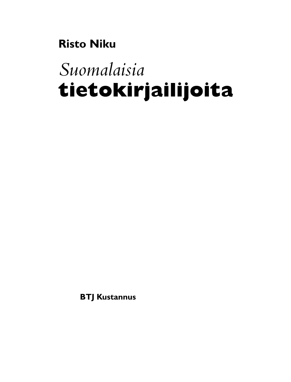 Suomalaisia Tietokirjailijoita