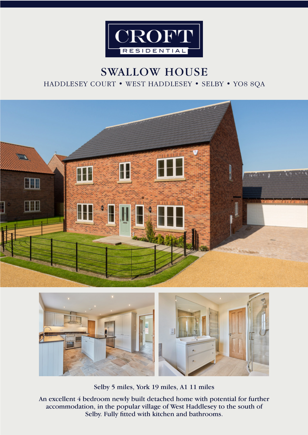 Swallow House Haddlesey Court • West Haddlesey • Selby • Yo8 8Qa