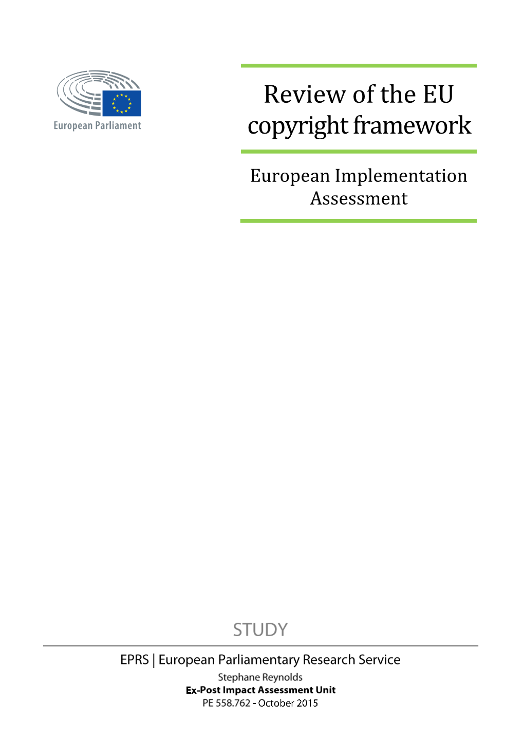 Review of the EU Copyright Framework