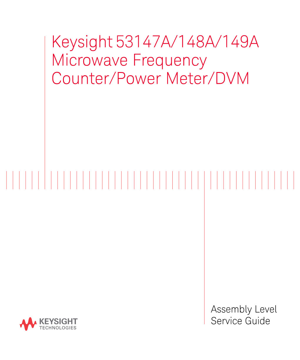 Keysight 53147A/148A/149A Microwave Frequency Counter/Power Meter/DVM