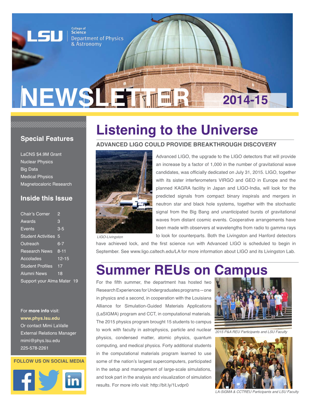 Newsletter 2014-15