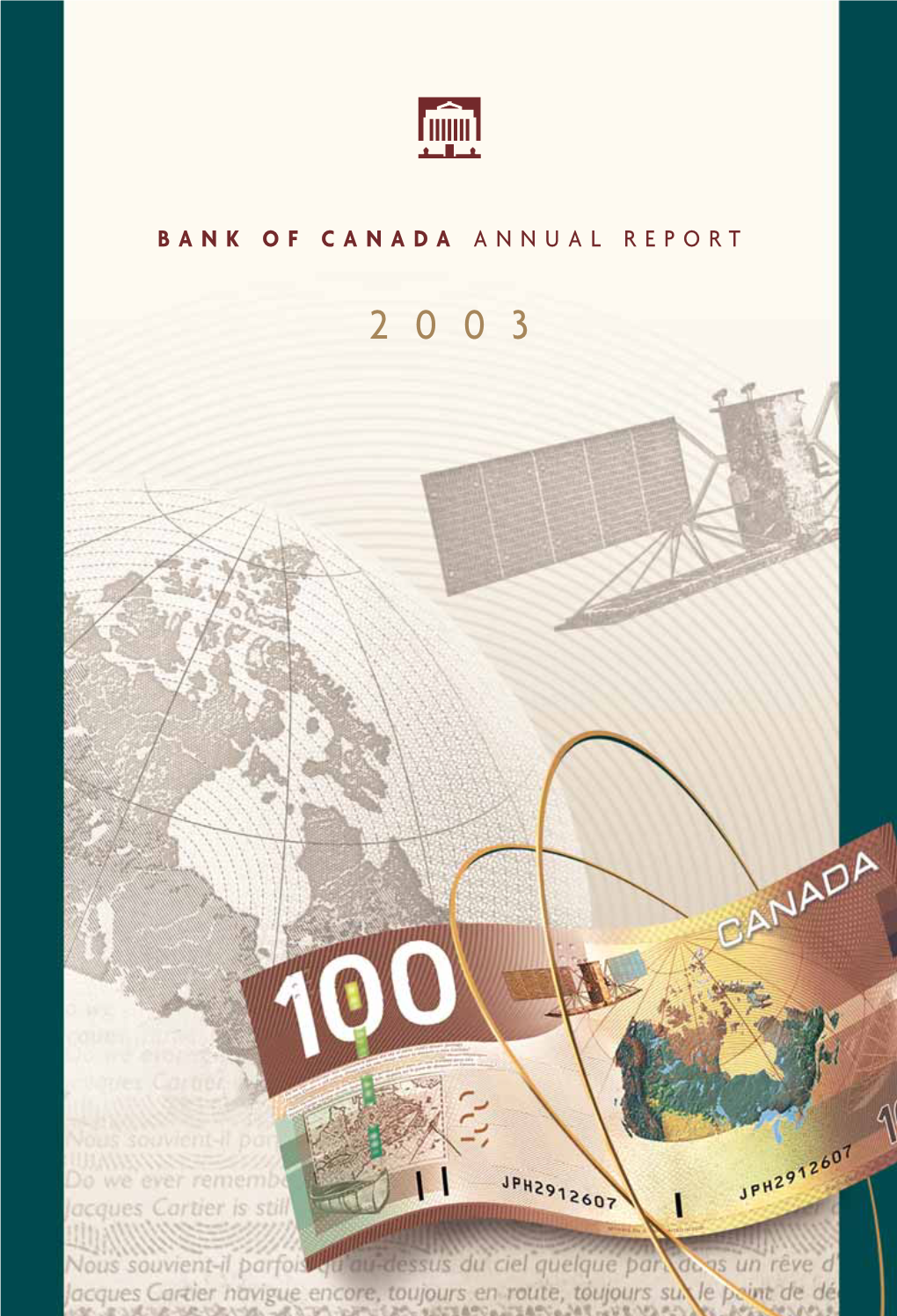 Annual Report 2003 La De Annuel Rapport Rapport Annueldela 2003 Banque Ducanada