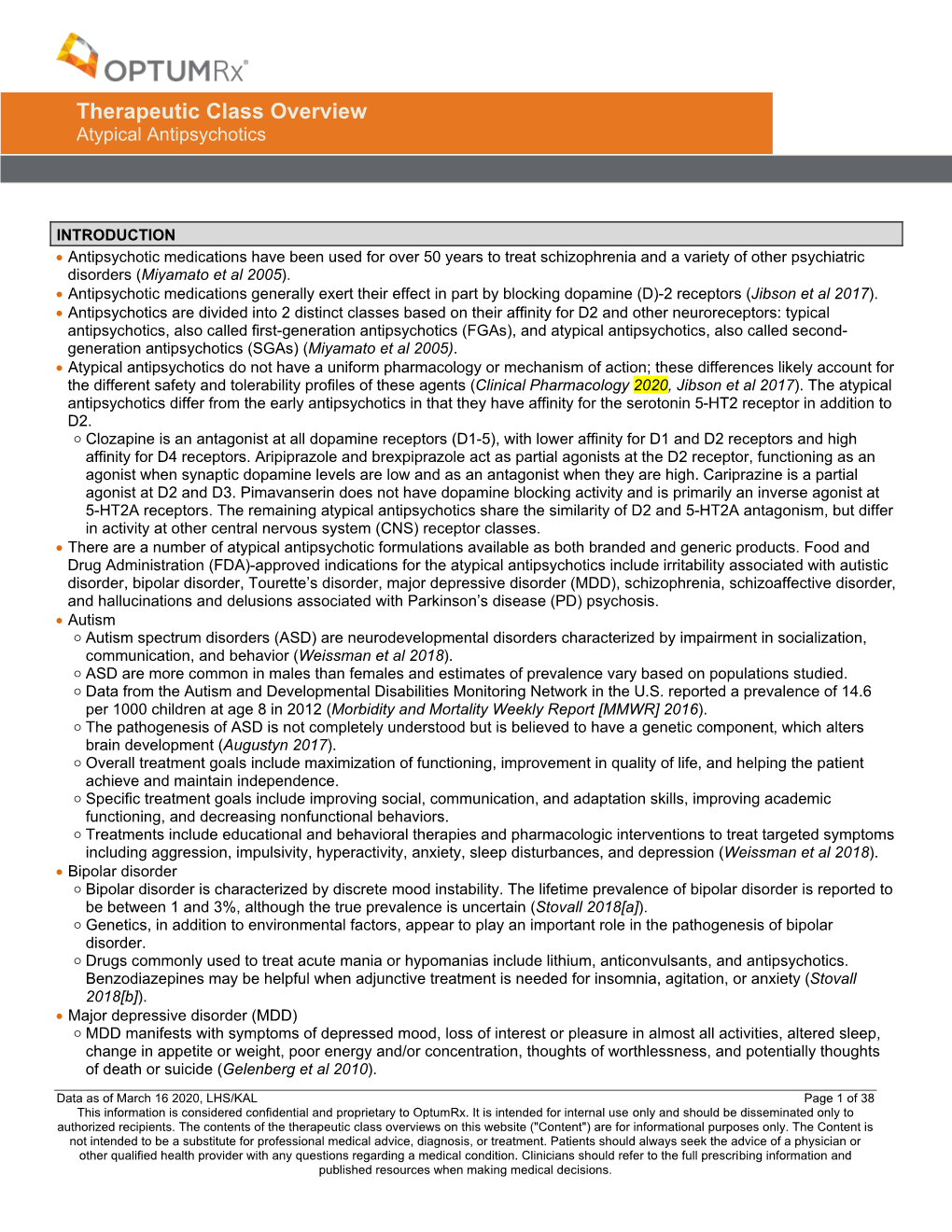 Atypical Antipsychotics TCO 02.2018