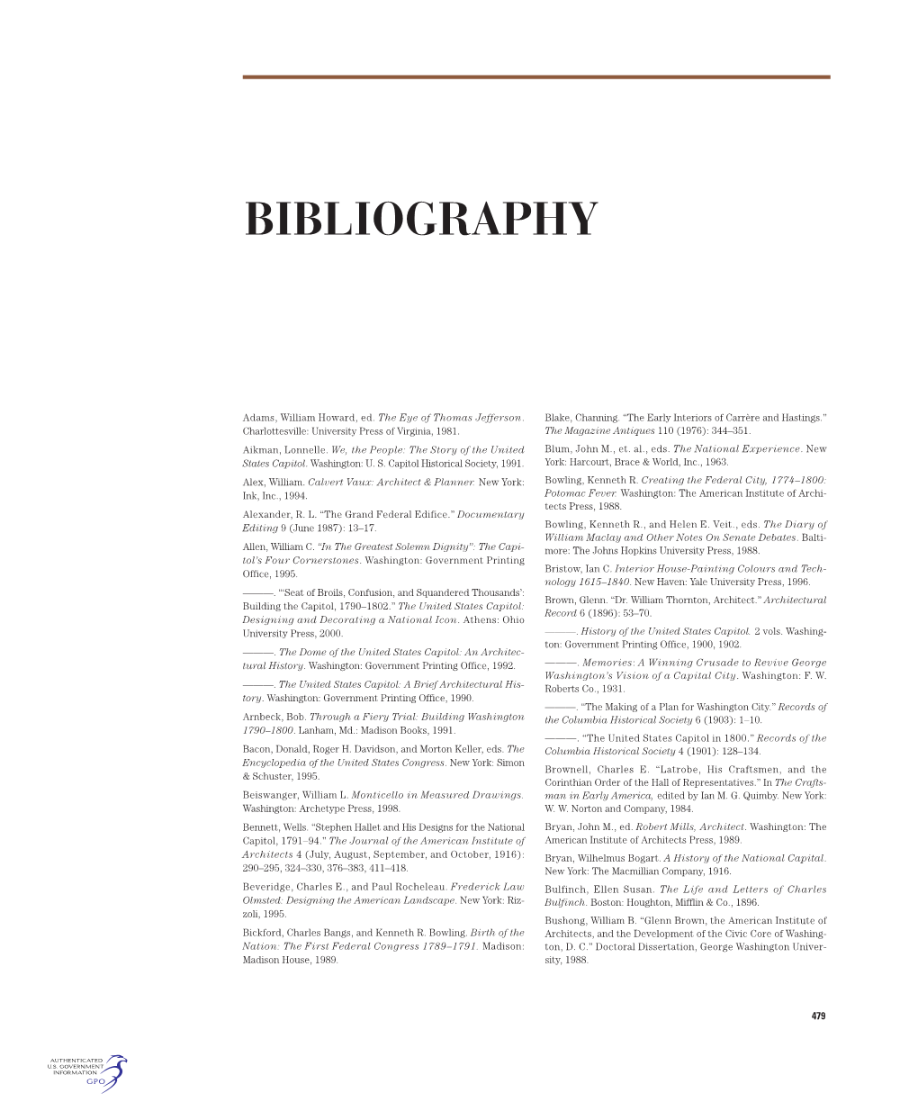 Bibliography