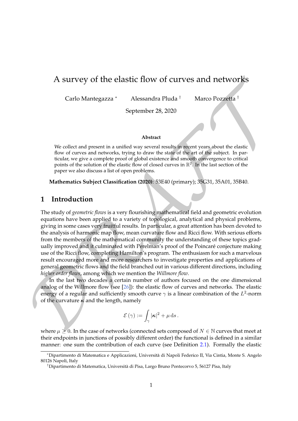 A Survey of the Elastic Flow of Curves and Networks