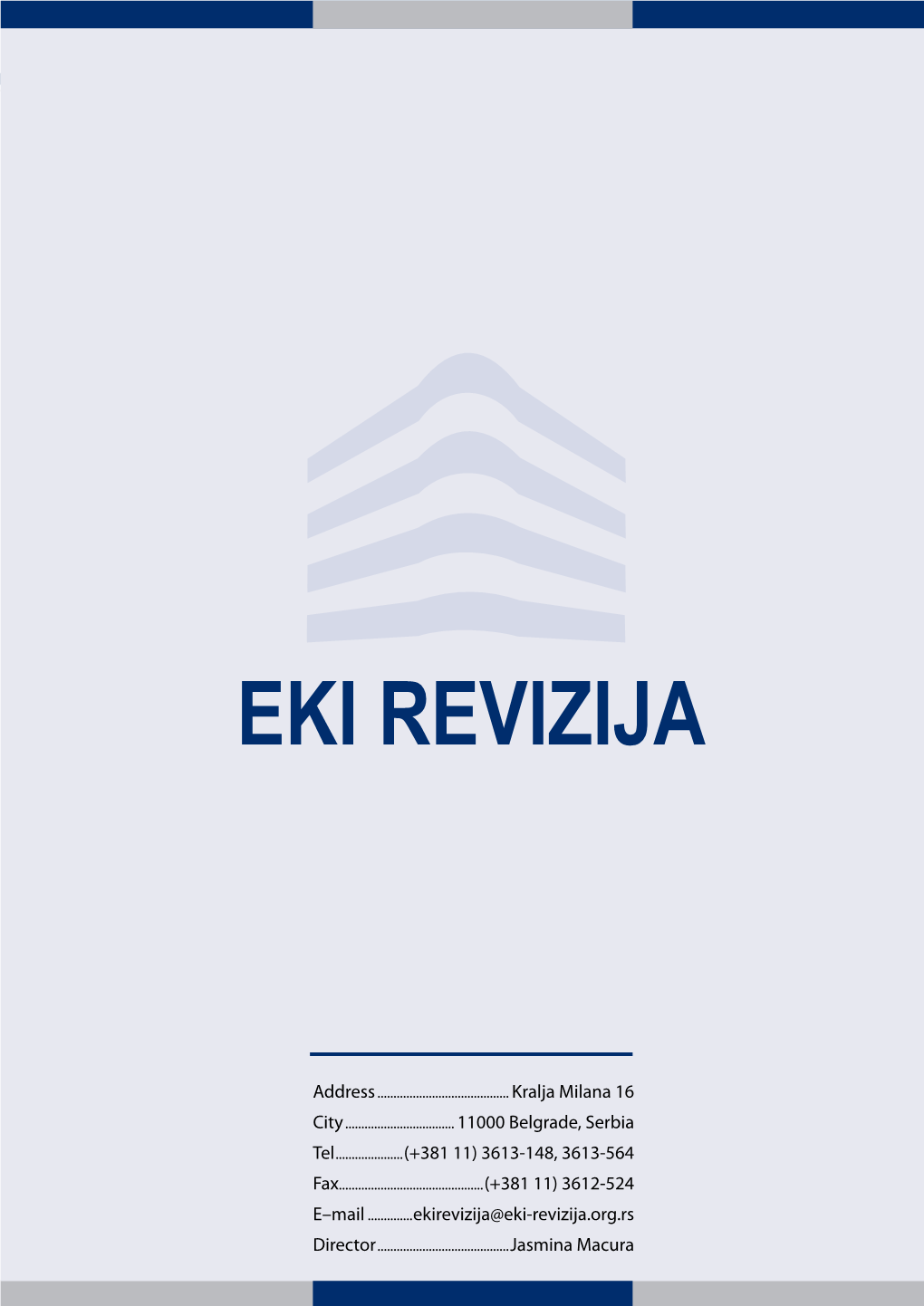 3613-148, 3613-564 E–Mail...Ekirevizija@Eki