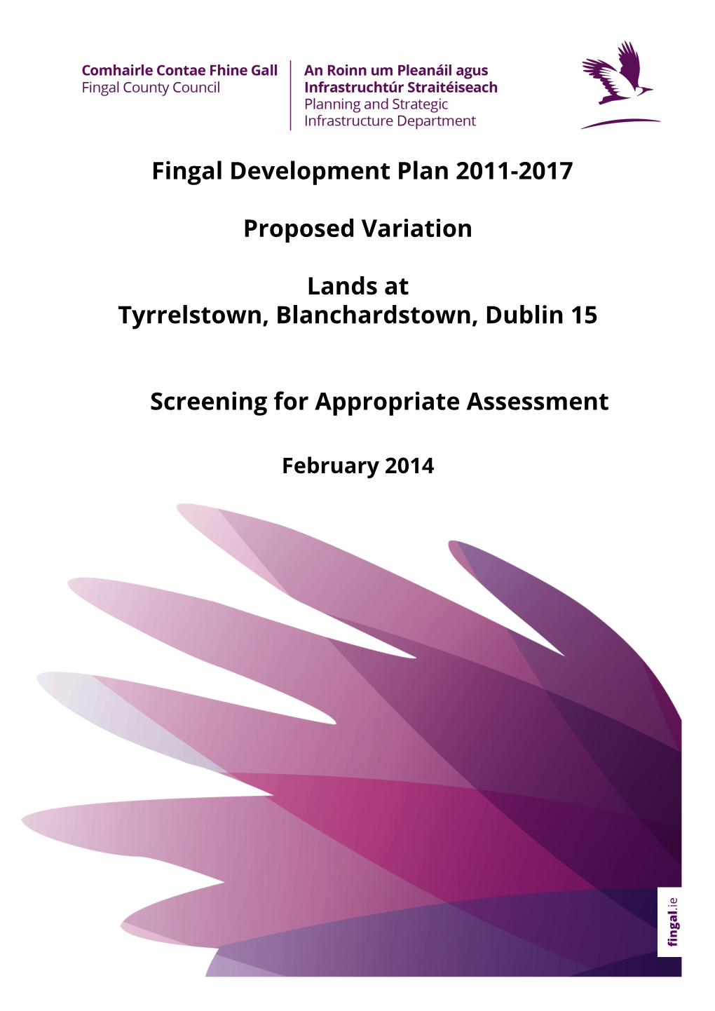 Fingal Development Plan 2011-2017 Proposed Variation Lands At