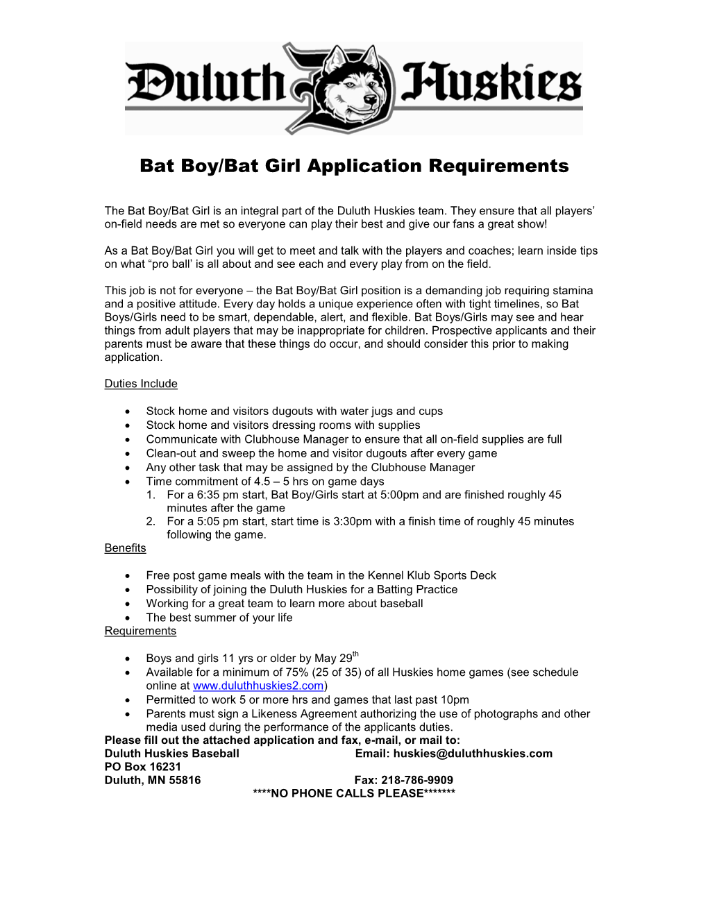 Bat Boy Application