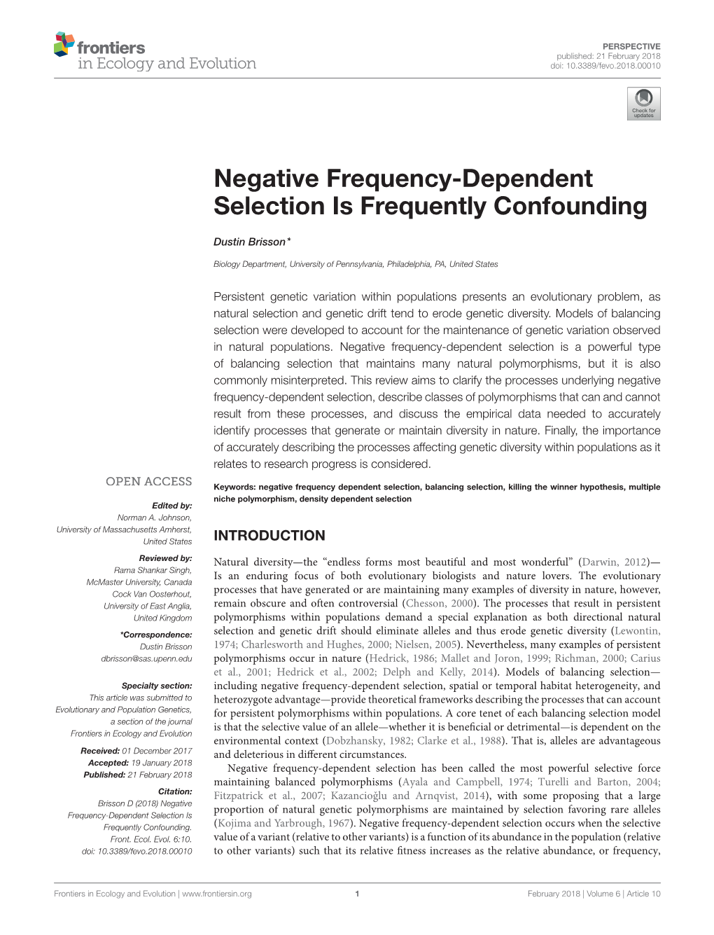 Negative Frequency-Dependent Selection Is Frequently Confounding