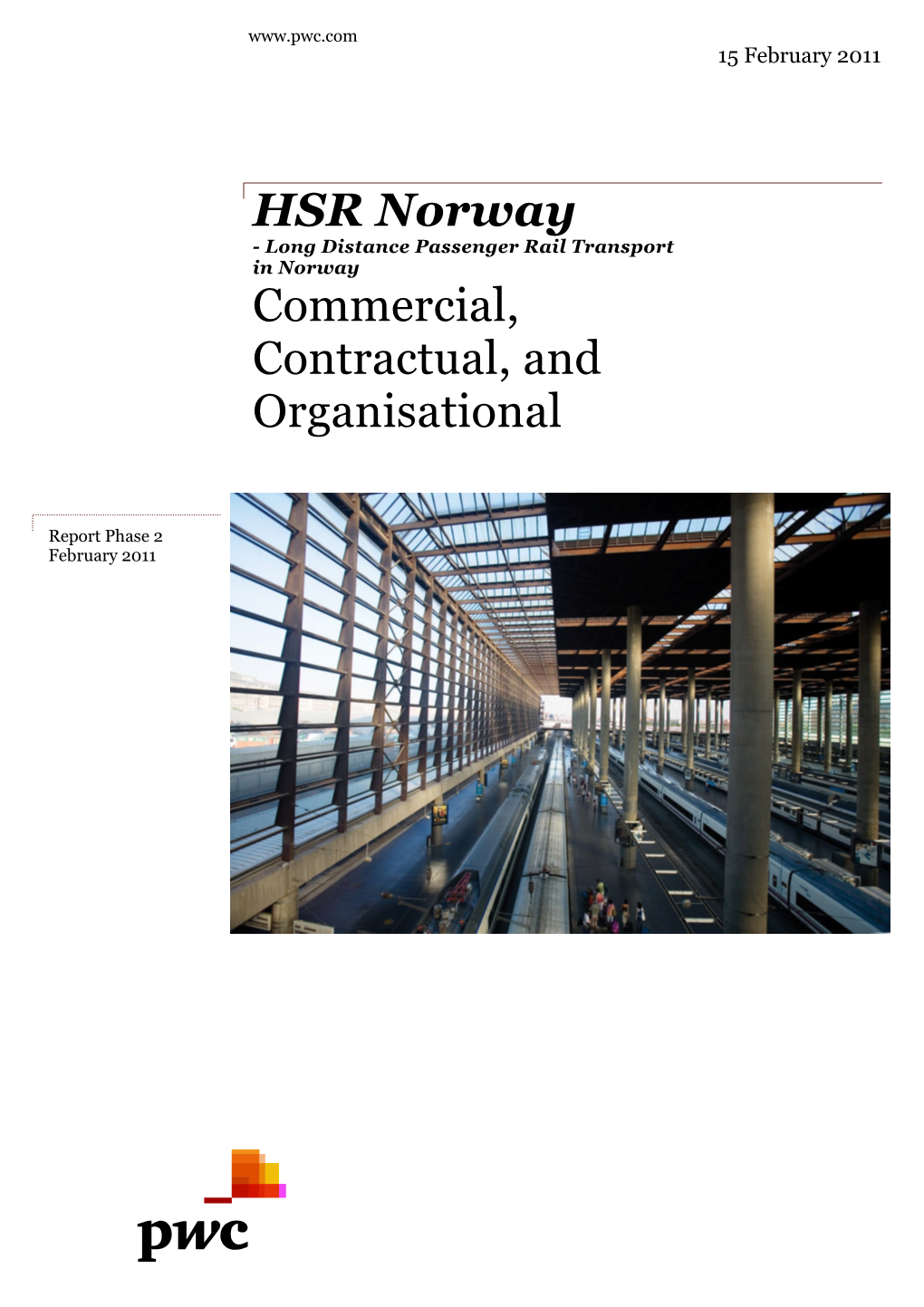 HSR Norway Commercial, Contractual, and Organisational