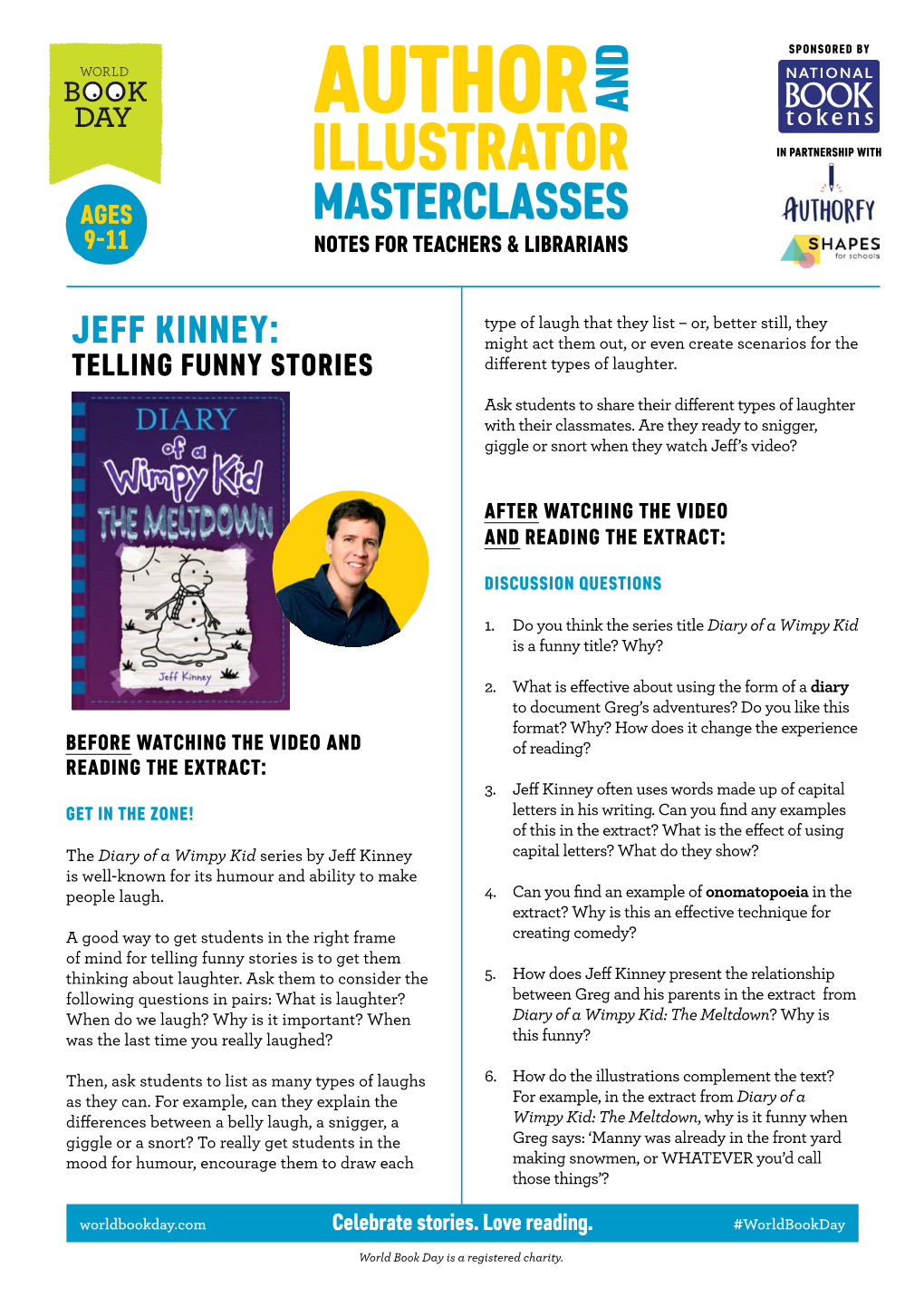 JEFF KINNEY: Might Act Them Out, Or Even Create Scenarios for the TELLING FUNNY STORIES Different Types of Laughter