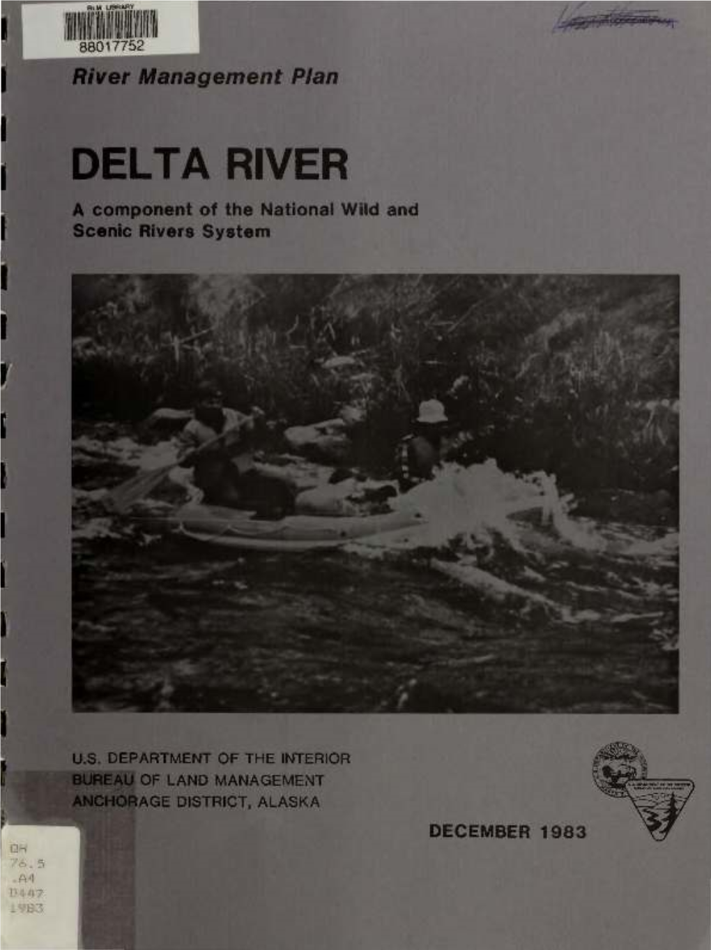 Delta River Management Plan