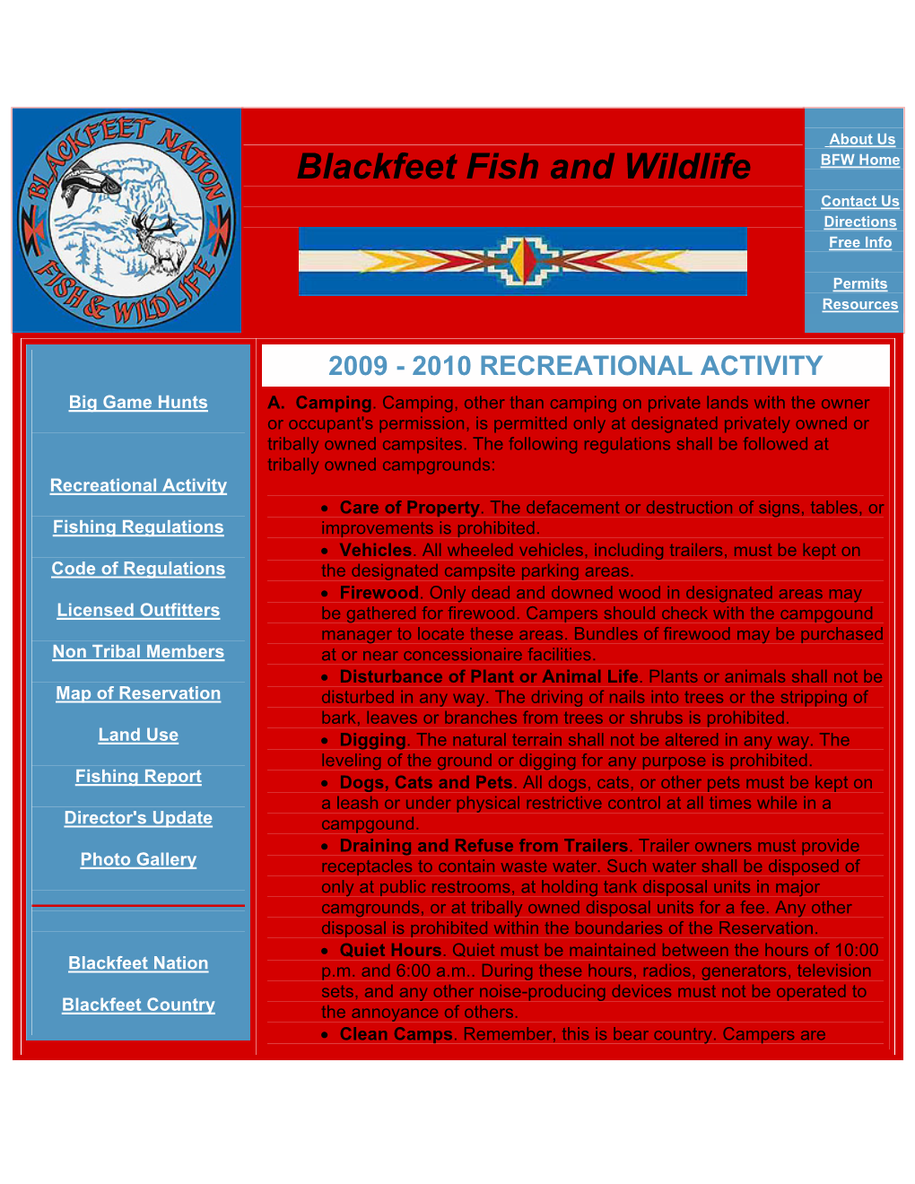 Blackfeet Nation Fish and Wildlife