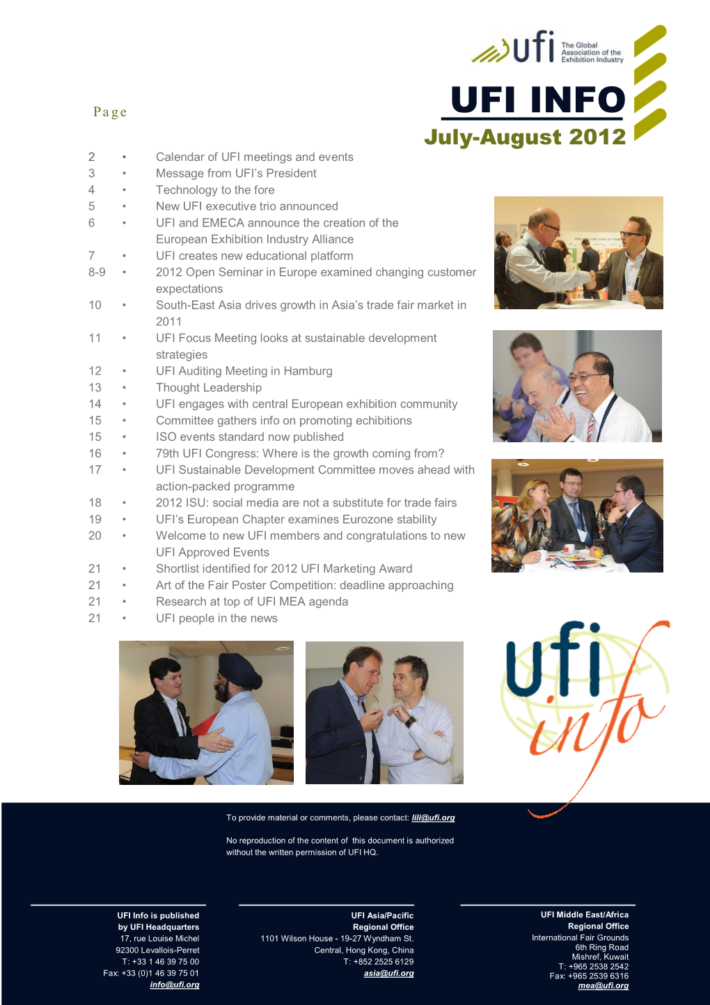 UFI INFO Page July-August 2012