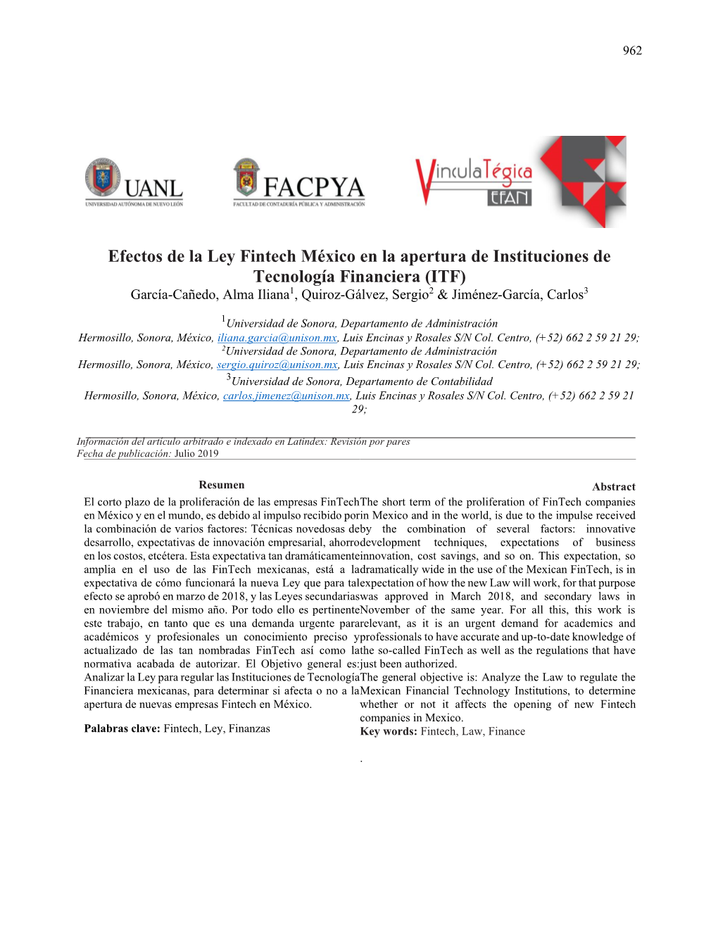Efectos De La Ley Fintech México En La Apertura De Instituciones De