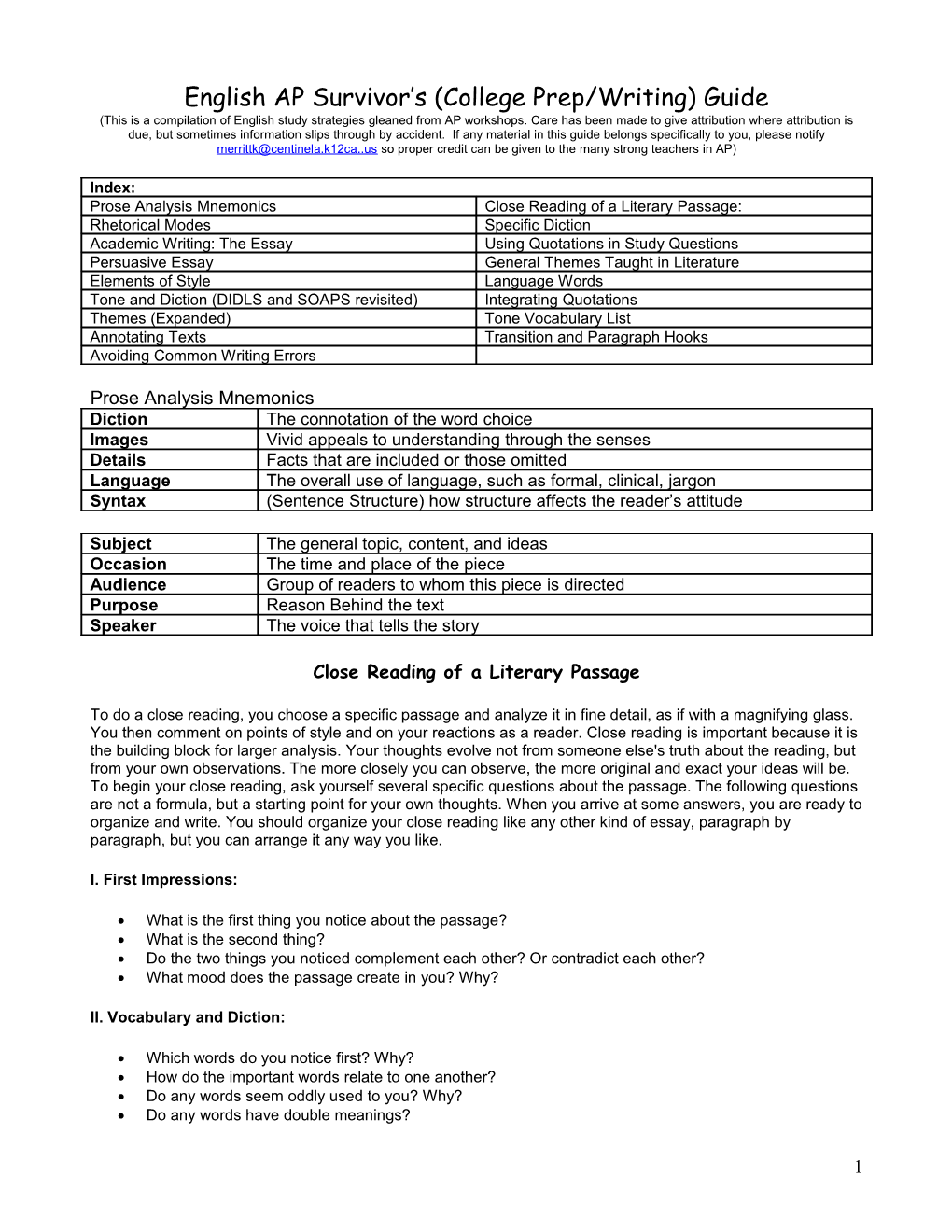 Putting It All Together: Close Reading, Grammar and Composition Foundation Lesson