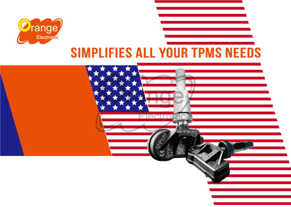 OE APPLICATION GUIDE Use the Vehicle Application Guide to Select Corresponding Orange Simple Sensor, Based on Vehicle Make, Model and Year