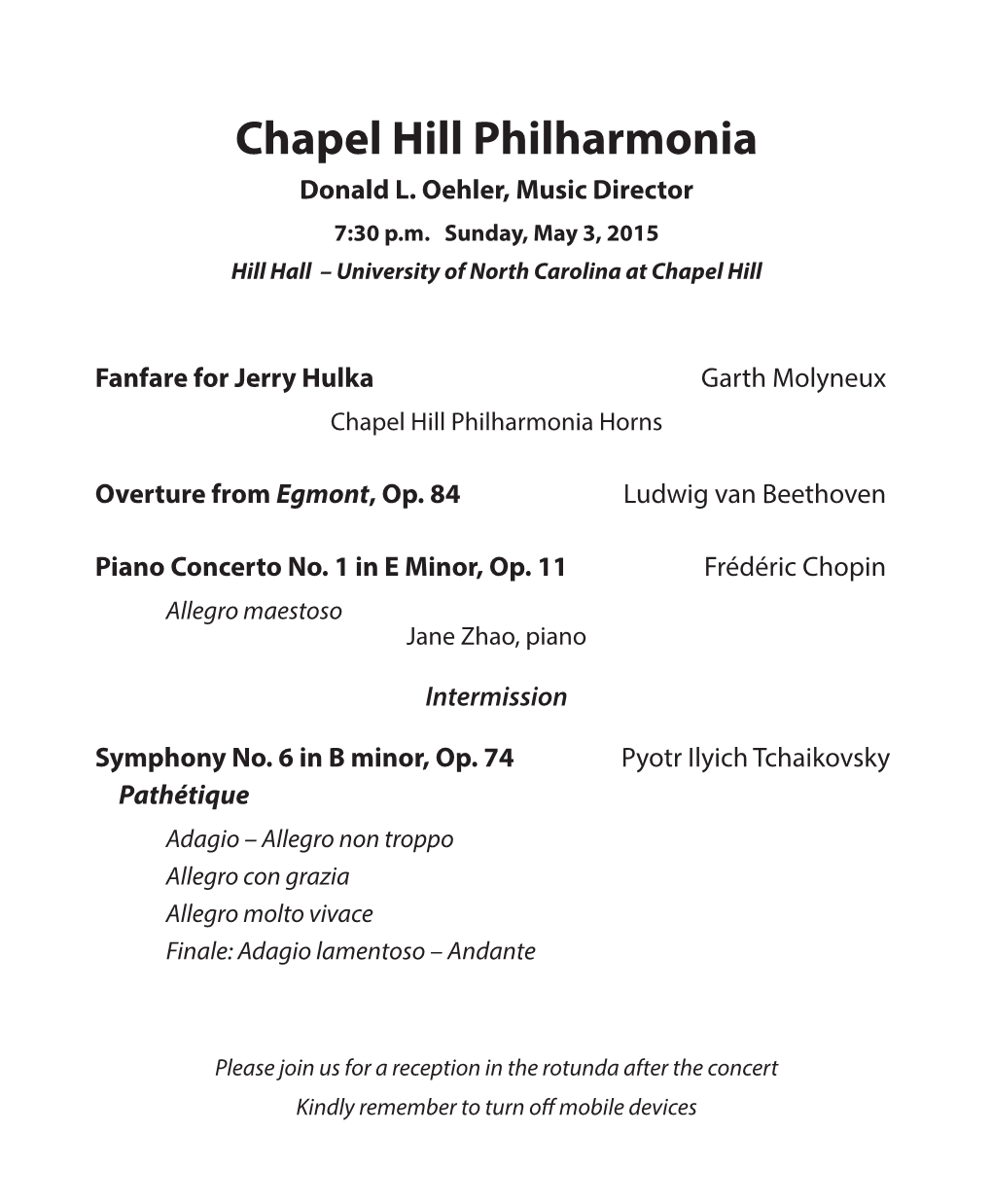 Concert Program