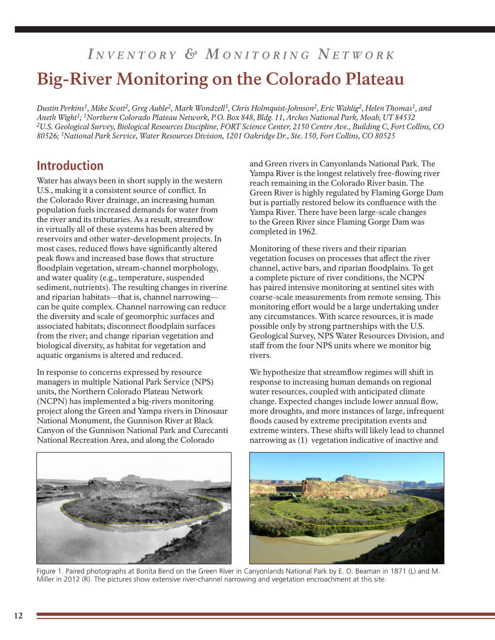 Big-River Monitoring on the Colorado Plateau