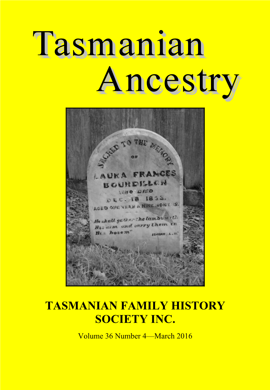 Tasmanian Family History Society Inc
