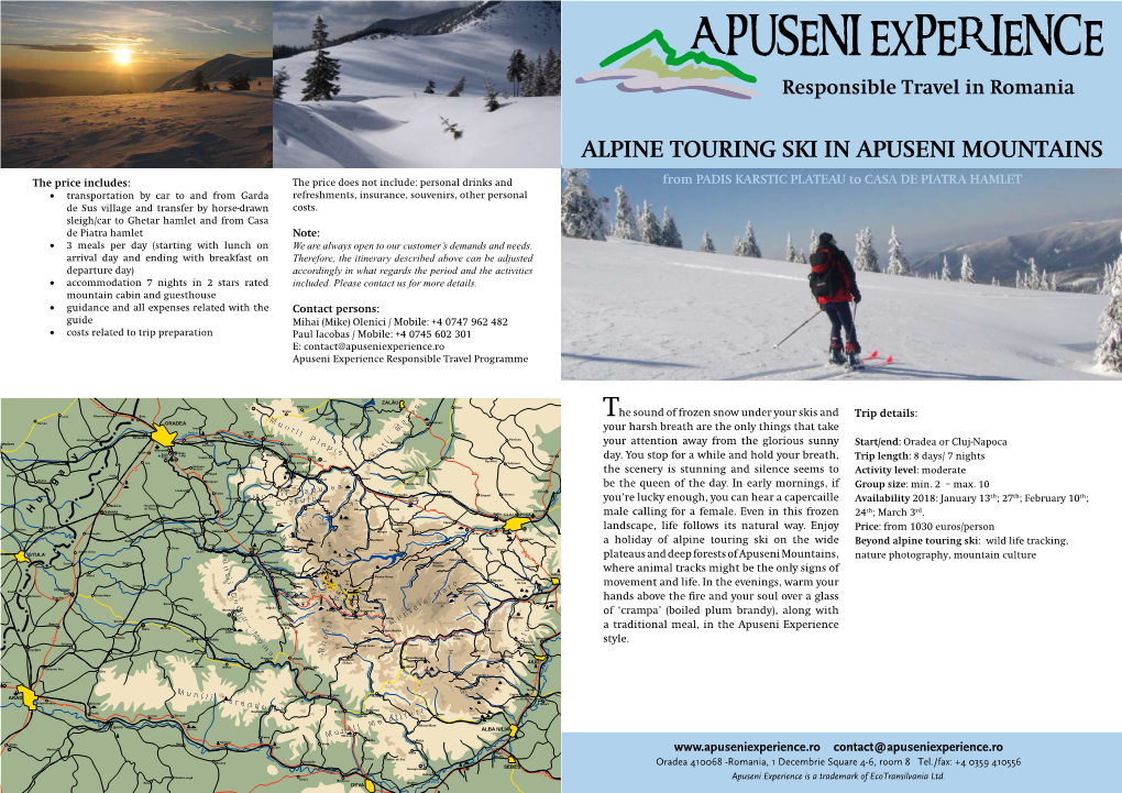 Alpine Touring Ski in Apuseni Mountains