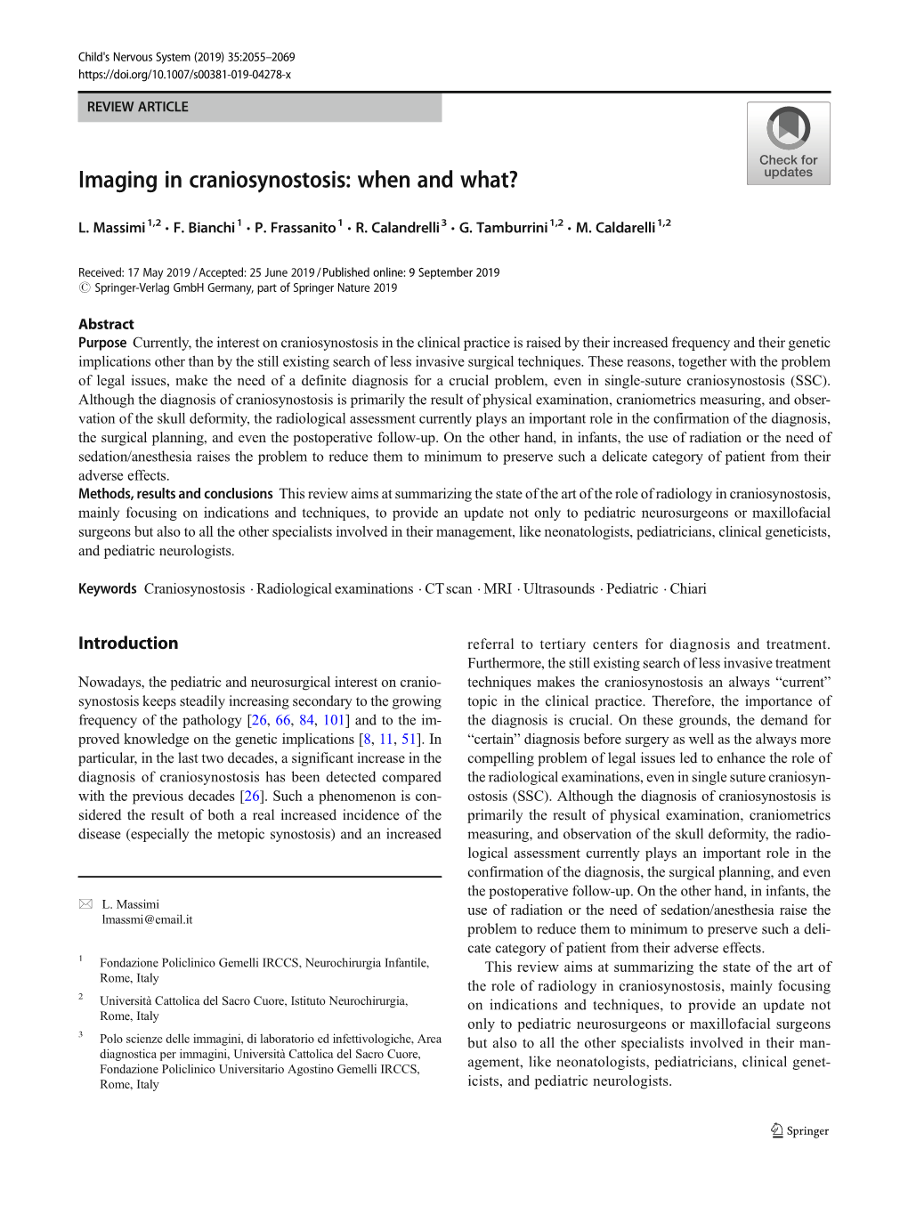 Imaging in Craniosynostosis: When and What?