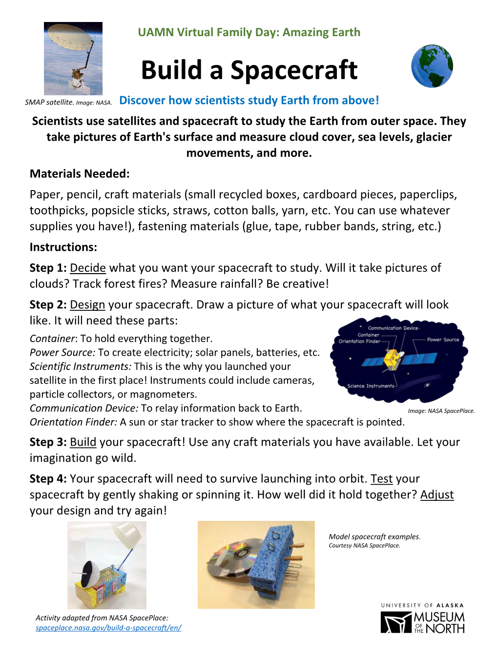 Build a Spacecraft Activity