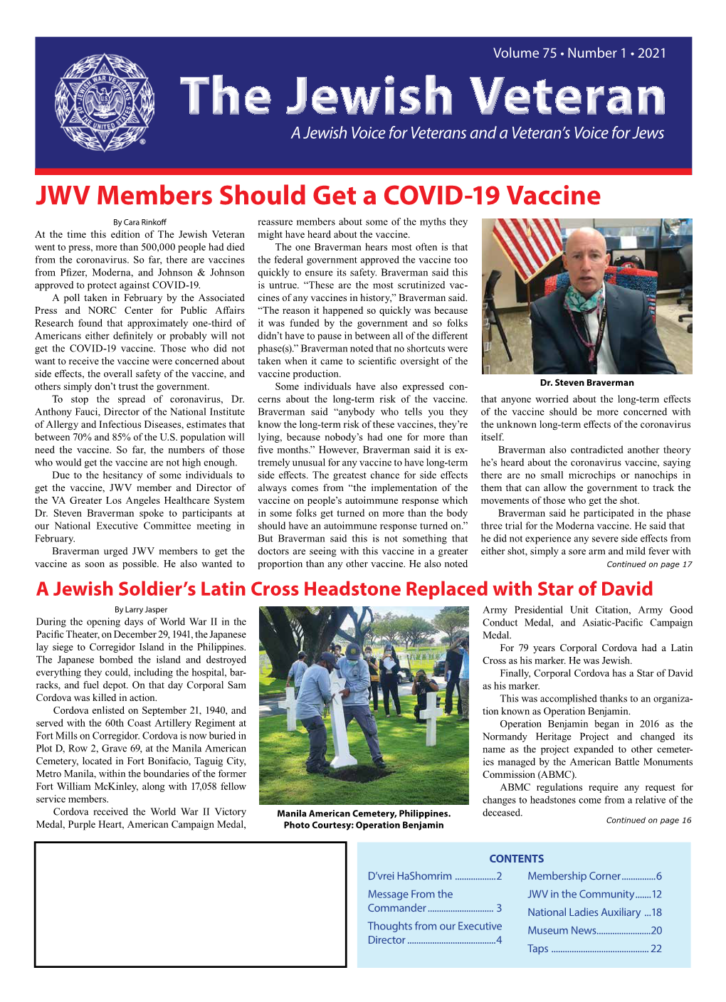 The Jewish Veteran Issue 1 2021