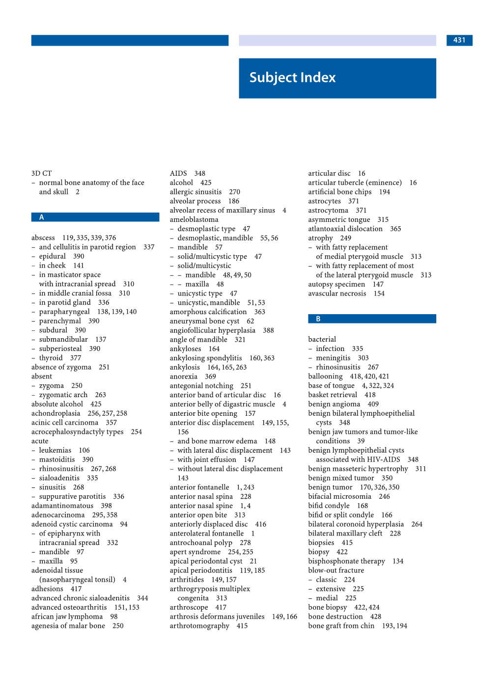 Subject Index