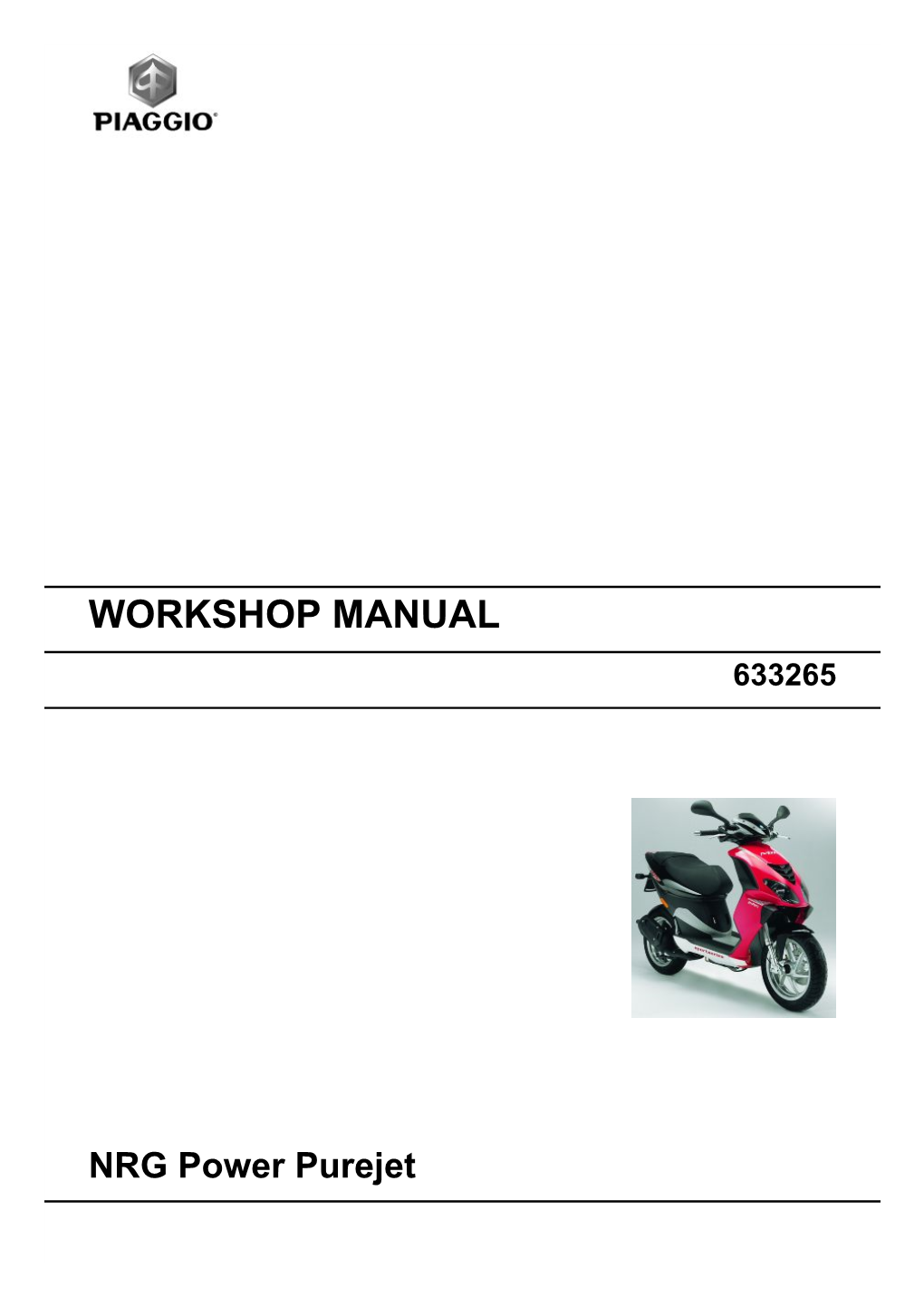 NRG Power Purejet WORKSHOP MANUAL