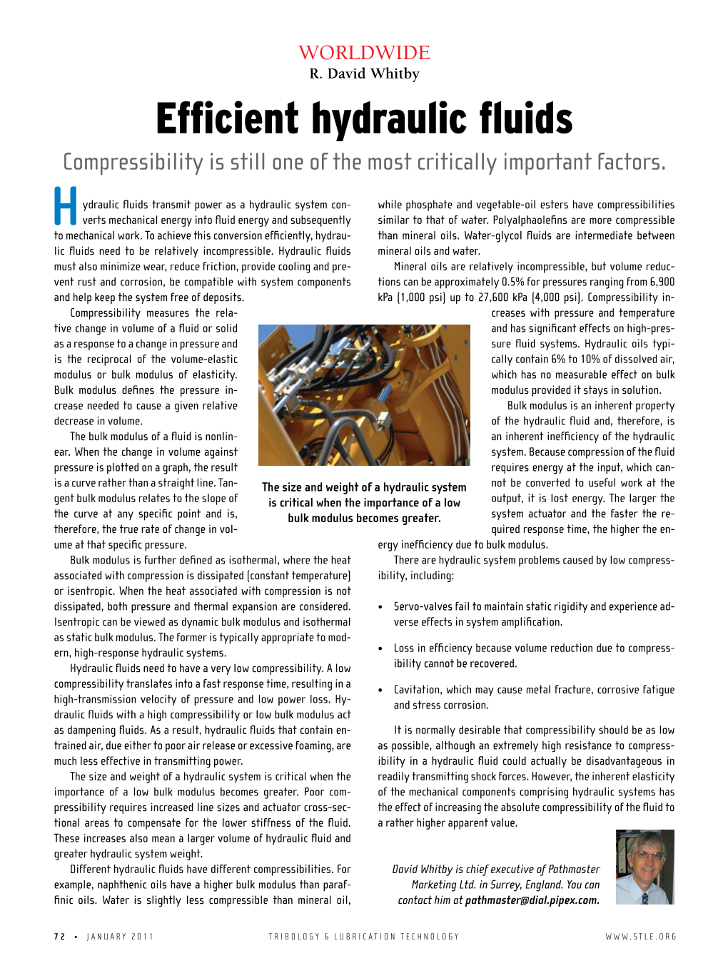 Efficient Hydraulic Fluids Compressibility Is Still One of the Most Critically Important Factors