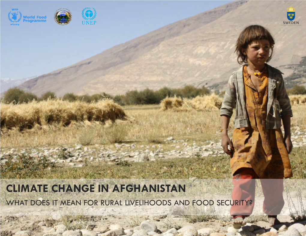 Climate Change in Afghanistan What Does It Mean for Rural Livelihoods and Food Security?