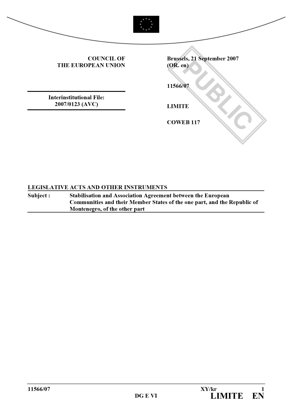 Stabilisation and Association Agreement