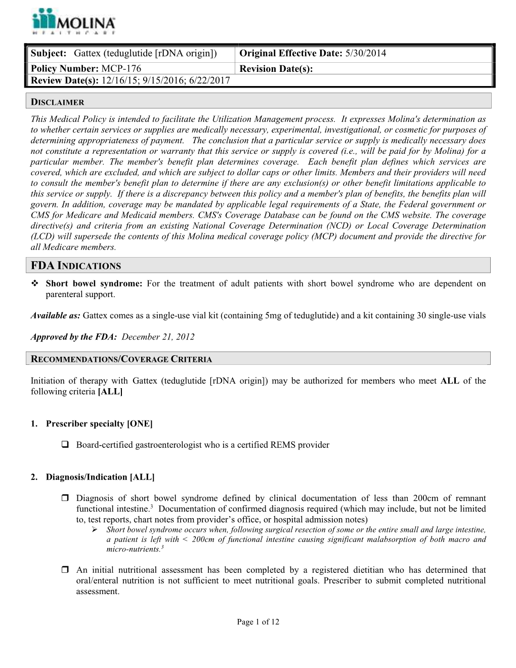 Gattex Teduglutide Rdna Origin