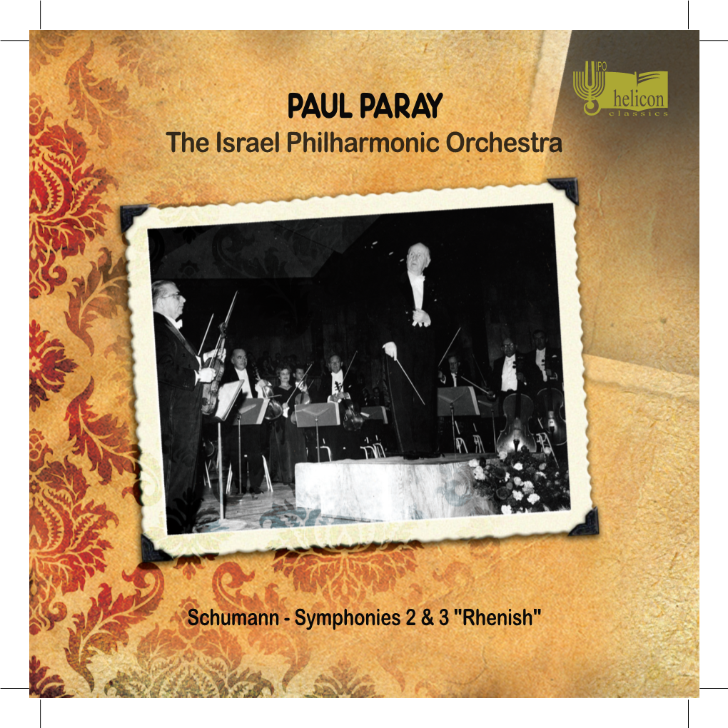 PAUL PARAY the Israel Philharmonic Orchestra