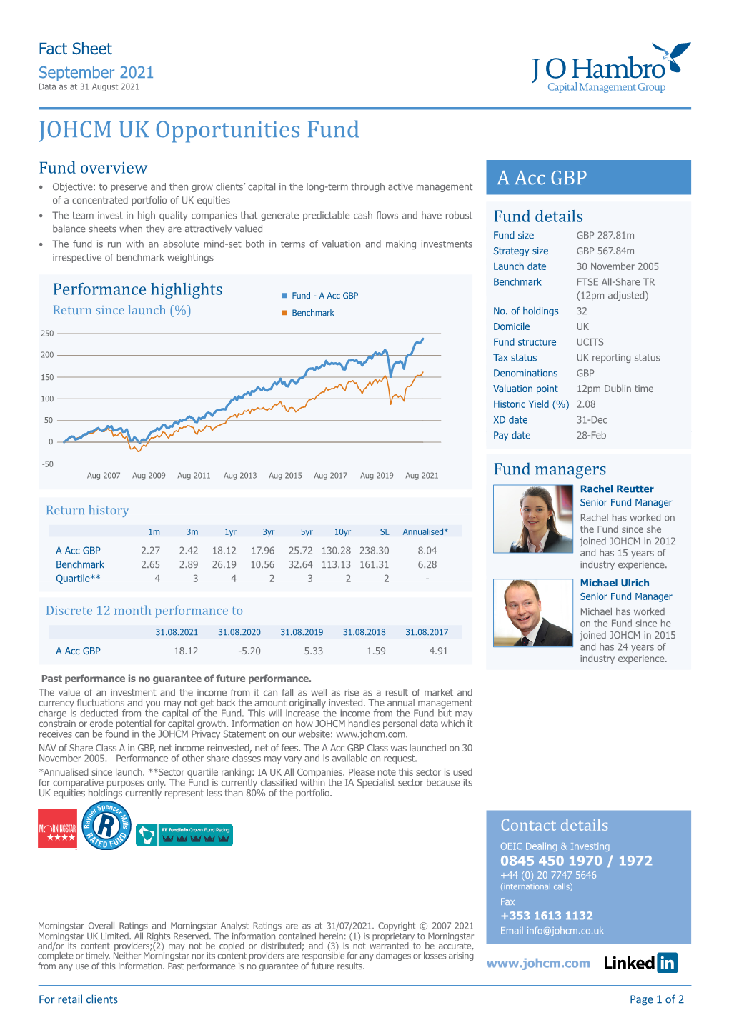 JOHCM UK Opportunities Fund