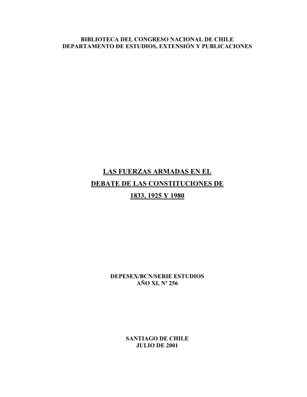 Fuerzas Armadas Y Constituciones