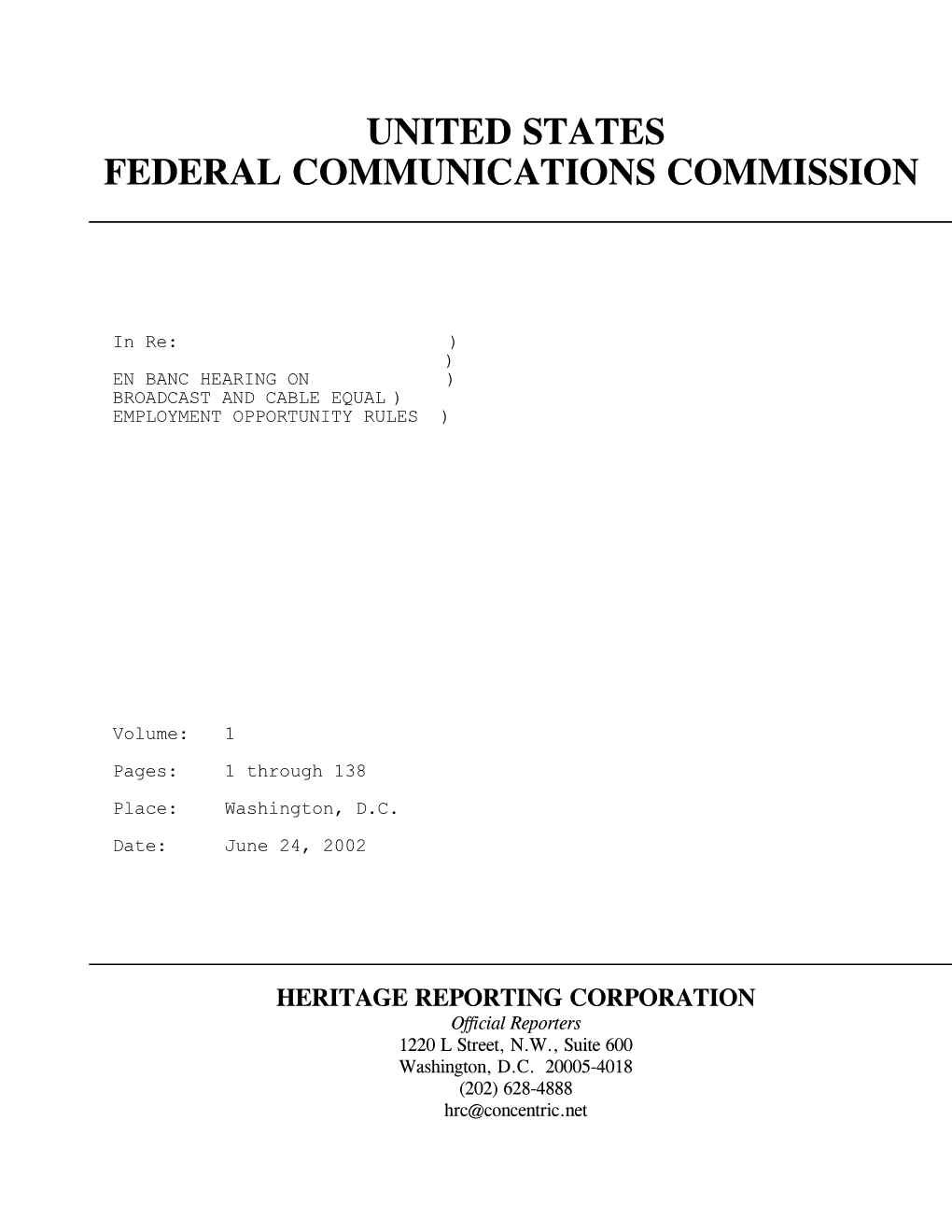 United States Federal Communications Commission