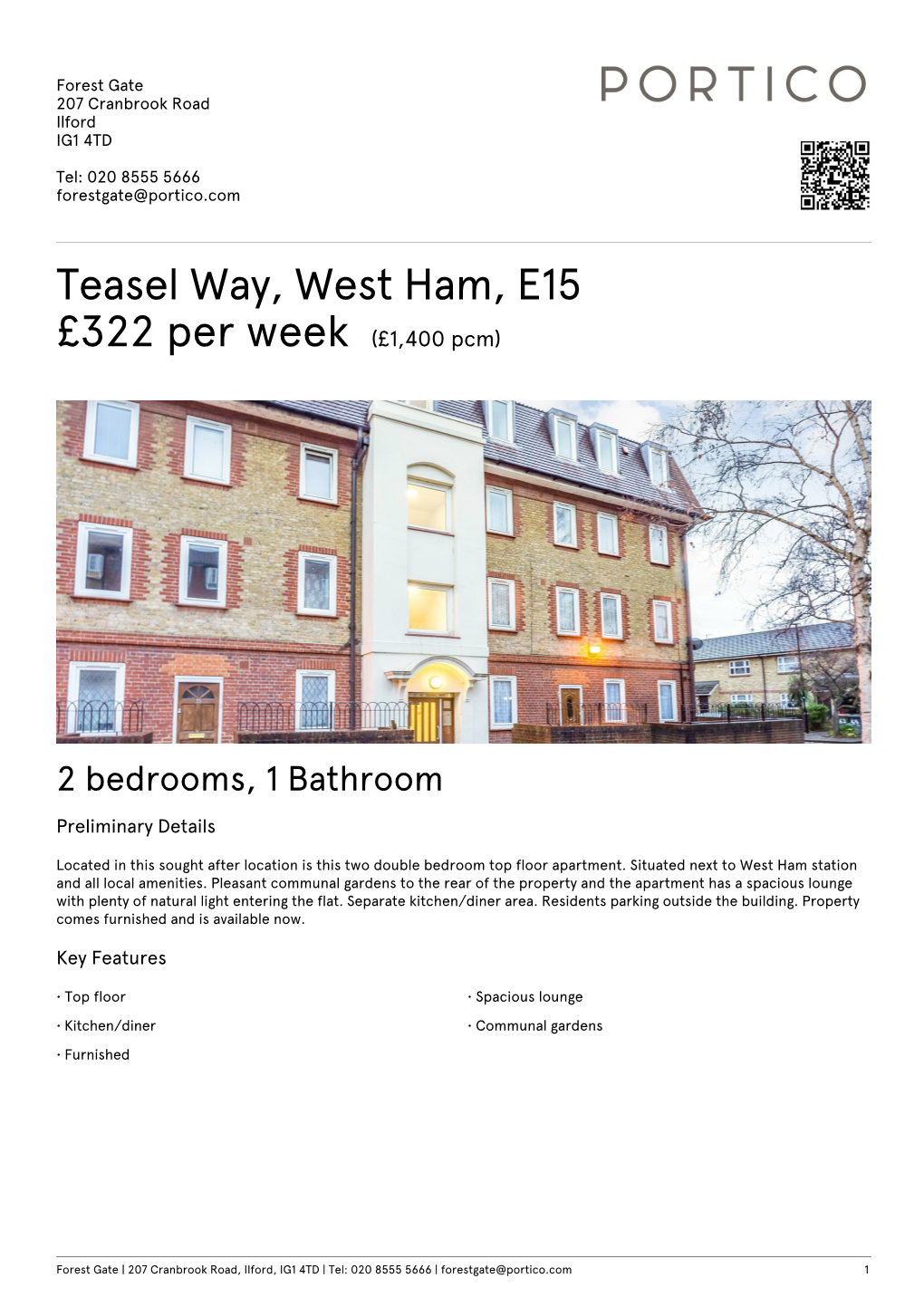 Teasel Way, West Ham, E15 £322 Per Week